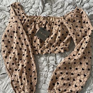 NWT long sleeve crop top